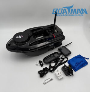 Black MK4i Boatman Actor Pro V2 GPS and Sonar Bait Boat