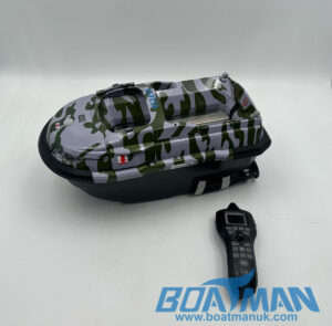 Boatman Vulcan V2 Camo GPS Bait Boat. 16 Stored Locations, 60 Satellites